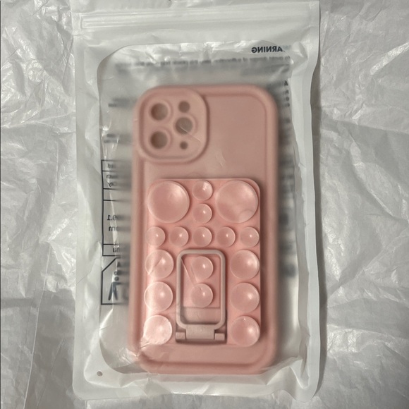 Pink Phone Case with Bubble Grip and Kickstand 1Phone 11 pro - Picture 7 of 7